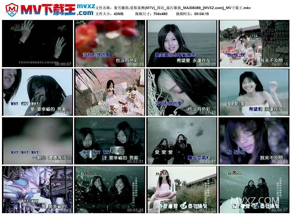 蜜雪薇琪-爱斯基摩(MTV)_国语_流行歌曲_MA308389